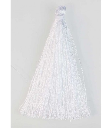 BORLA O POMPÓN DE HILO BLANCO 6,5 CM 1 UD