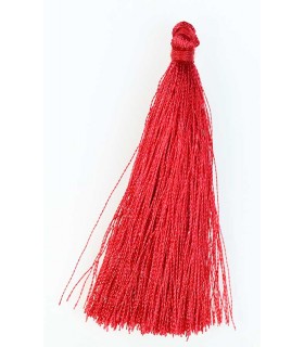 BORLA O POMPÓN DE HILO ROJO 6,5 CM 1 UD