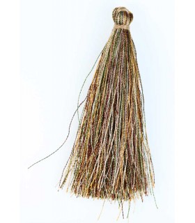 BORLA O POMPÓN DE HILO MIX MARRÓN 6,5 CM 1 UD