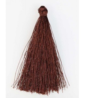 BORLA O POMPÓN DE HILO MARRÓN 6,5 CM 1 UD