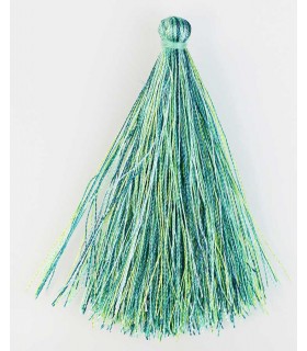 BORLA O POMPÓN DE HILO MIX VERDE 6,5 CM 1 UD