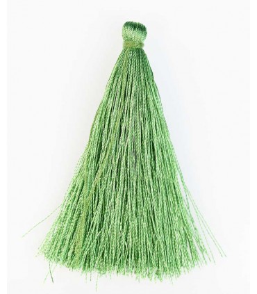 BORLA O POMPÓN DE HILO VERDE 6,5 CM 1 UD