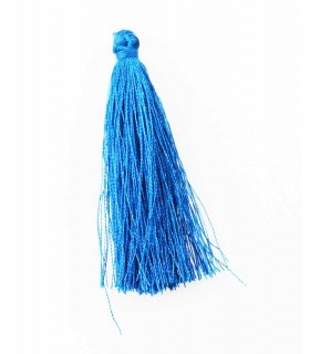 BORLA O POMPÓN DE HILO AZUL 6,5 CM 1 UD