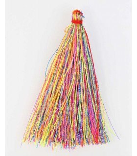 BORLA O POMPÓN DE HILO MIX NEON 6,5 CM 1 UD