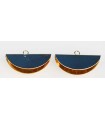 TERMINAL PLANO 25x16 mm ANILLA DORADO 2 UNIDADES