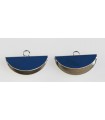 TERMINAL PLANO 20x13 mm ANILLA PLATEADO 2 UNIDADES