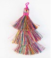BORLA O POMPÓN 3 CAPAS HILO MIX NEON 6,5 CM 1 UD