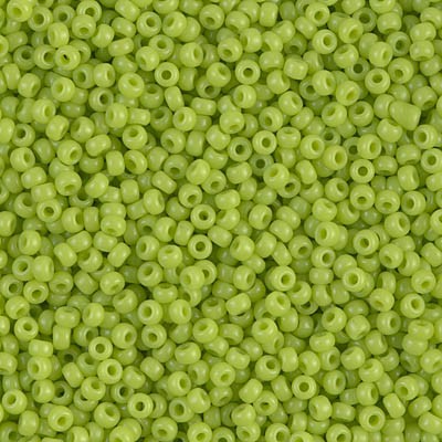GRANITO MIYUKI 11/0 OPACO GRUPO B 18 GR APROX : MIYUKI ROCALLA:416 OP CHARTREUSE