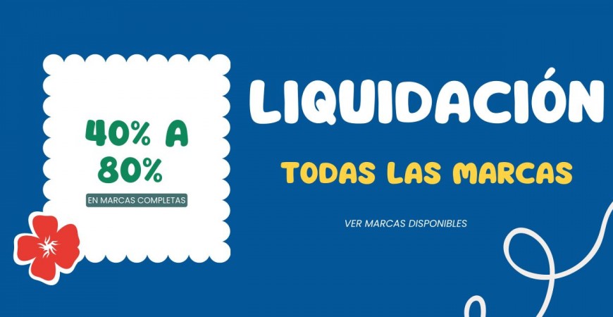 Súper Liquidación de Stocks hasta el 80%